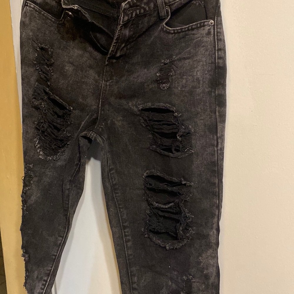 Ripped denim jeans
